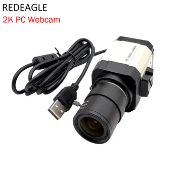 2K DATORU Webcam Rūpniecības 2.8-12mm Varifocal 30 kadri / s Tālummaiņa MJPG 2560 × 1440 pikseļu Izšķirtspēju High Speed USB UVC 4MP HD Starlight Video Kameras