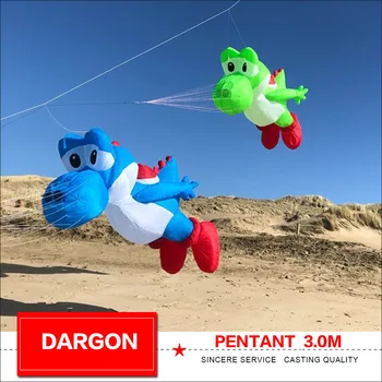 3m Dragon Kite Kulons Augstas Kvalitātes Neilona, Mīksta Piepūšamā Parādīt Kite Līnija, Veļas mazgātava Āra Fun Rotaļlietas
