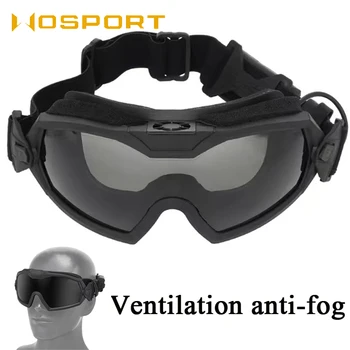 Airsoft peintbola taktiskās aizsargbrilles āra medību šaušanas brilles izjādes pretvēja alpīnisma sporta brilles anti-miglas