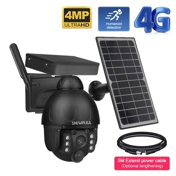 INQMEGA 4MP 4G Saules Kameras Āra Ūdensizturīgs Saules Uzlādes Drošības Cam HD Super Cam