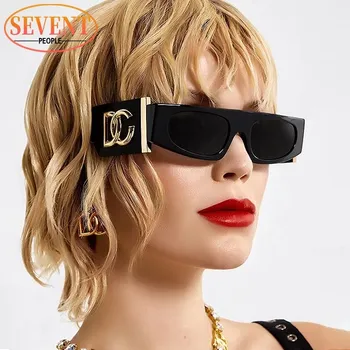 Jauno Modes Mazo Kadru, Kaķu Acu Saulesbrilles Sieviešu Steampunk Saules Brilles Vīriešiem Y2K Sunglass Luksusa Zīmola Dizaineru Brilles