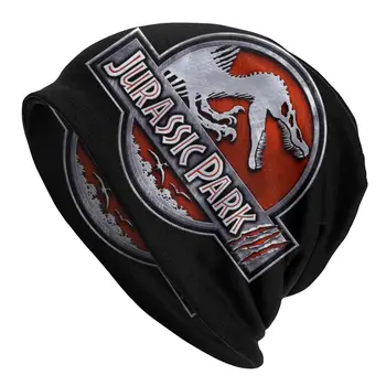 Modes Jurassic Park Dinozauru Drukāt Silts Ziemas Sievietēm, Vīriešiem, Adīt Cepuri Unisex Pieaugušo Skullies Beanies Cepures Cepures Pārsegs