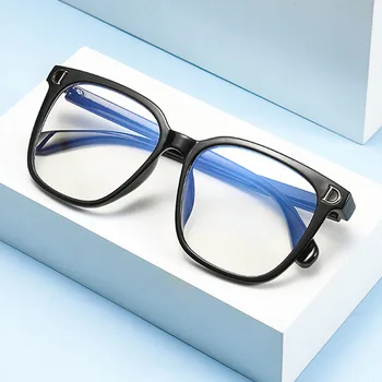 Sieviešu Liela Izmēra Kvadrātveida Optiskās Brilles Modes Anti-zila Gaisma Datoru Briļļu Unisex Lielgabarīta Optisko Briļļu Brilles