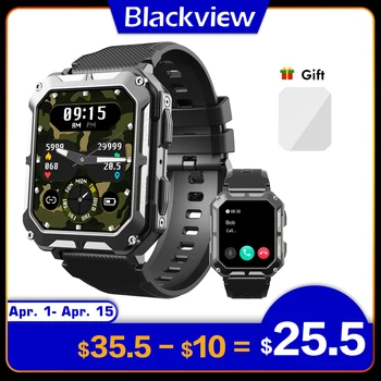 Blackview Vīriešiem Smart Skatīties Global Versija 1.83 collu Bluetooth Zvanu Sports Fitness Tracker IP68 Ūdensnecaurlaidīga Smartwatch par Xiaomi