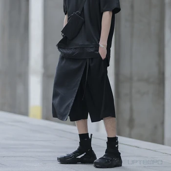 Catsstac Kārtojumu samurai bikses, svārki, kokvilnas poliestera techwear estētisko japāņu stila streetwear ninjawear darkwear
