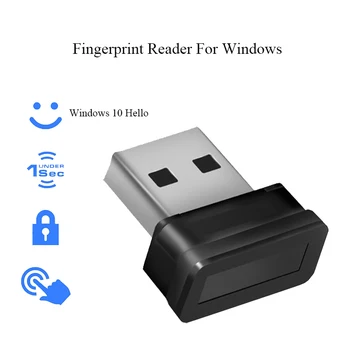 Mini USB pirkstu Nospiedumu Lasītāja Modulis Ierīces Ģimenes Windows 10 Sveiki Biometrijas Drošības Atslēga