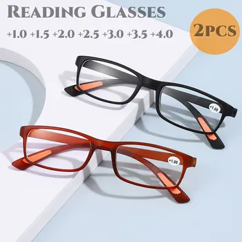 2GAB Vintage TR90 Lasīšanas Brilles Anti-zila Gaisma vecuma tālredzība Briļļu Vīrieši Sievietes Untralight Vienkārša Dizaina Brilles +1.0 Līdz +4.0