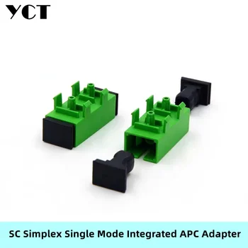 SC Simplex Vienotā Režīmā integrēts APC Zaļā Optisko Šķiedru Atloku Savienotājs Adapteri, var novērst. YCT