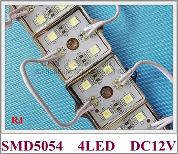 super spilgti LED gaismas SMD modulis 5054 LED modulis DC12V 4 led 35mm*35mm RJ-LM-5054-4 Dzelzs garoza epoksīda sveķiem, ūdensizturīgs