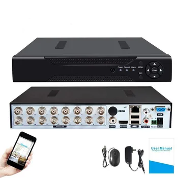 4CH /8CH /16CH H. 264 Drošības AHD CCTV DVR 5MP/4MP AHD CVI TVI Analog IP Camera5 5MP 4.0 MP Hybrid Video Ieraksti 4K Video Izejas