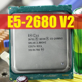 Intel Xeon E5 Procesoru 2680 V2 CPU 2.8 LGA 2011 SR1A6 Desmit Kodolu Serveru procesoru e5-2680 V2 E5-2680V2 10 Core 2.80 GHz 25M 115W