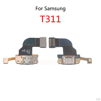 Oriģinālais USB Uzlādes Dock Connector Flex Cable Maksas Ligzda Ligzda Ostas Plug Samsung Galaxy Tab 3 8.0 T311 SM-T311