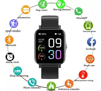 Apple Huawei Xiaomi Smartwatch GTS2 Sports Tracker Miega Sirds ritma Monitors Impulsa Fitnesa Rokassprādze Smart Skatīties Vīrieši Sievietes