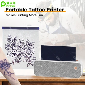 PeriPage A4 Portatīvie Printeri Bezvadu Siltuma etiķešu Printeri Tetovējums Pārneses Papīrs Drukas impresora termica tetovējums