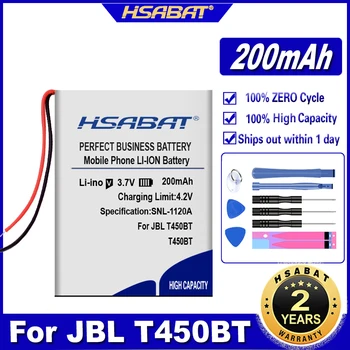 HSABAT T450BT 200mAh Akumulatoru JBL T450BT bezvadu austiņas Baterijas