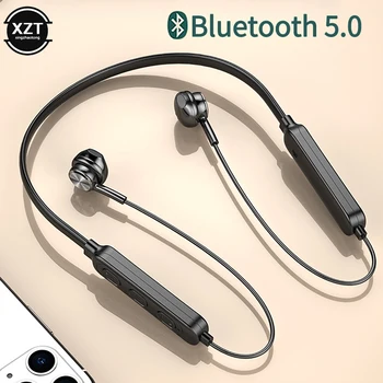 Neckband Bezvadu Bluetooth Austiņas Magnētisko Mūzikas Austiņas Tālruņa Sporta Earbuds, Austiņas Priekš iPhone, Samsung Xiaomi