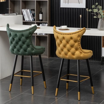 Eiropas Dizaineris Ādas Bāra Krēsli Radošo Hotel Atpakaļ Bāra Krēsls Vienkārši Bāra Krēsli Luksusa Atpūtas Krēsli, Virtuves Mēbeles