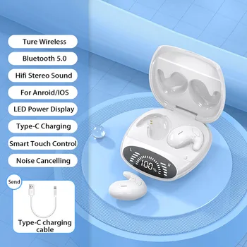 Jaunu Neredzams Earbuds Sānu Gulšņi Mini Austiņas Slēpto Darbu Izdevumi Bezvadu Bluetooth Stereo Austiņas In-ear ar Mic