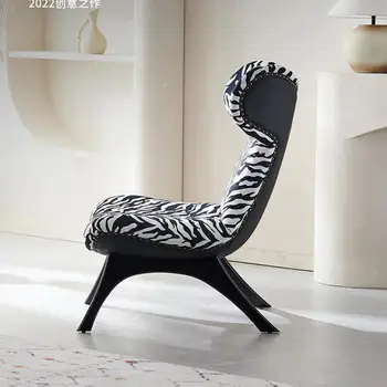 Mūsdienu Gaismas Luksusa Dizaineru Vienu Krēslu Mājās, Dzīvojamā Istaba Tiger Krēslu Vienkārši Modes Leopards Drukāt Atpūtas Krēsls Viena Dīvāna