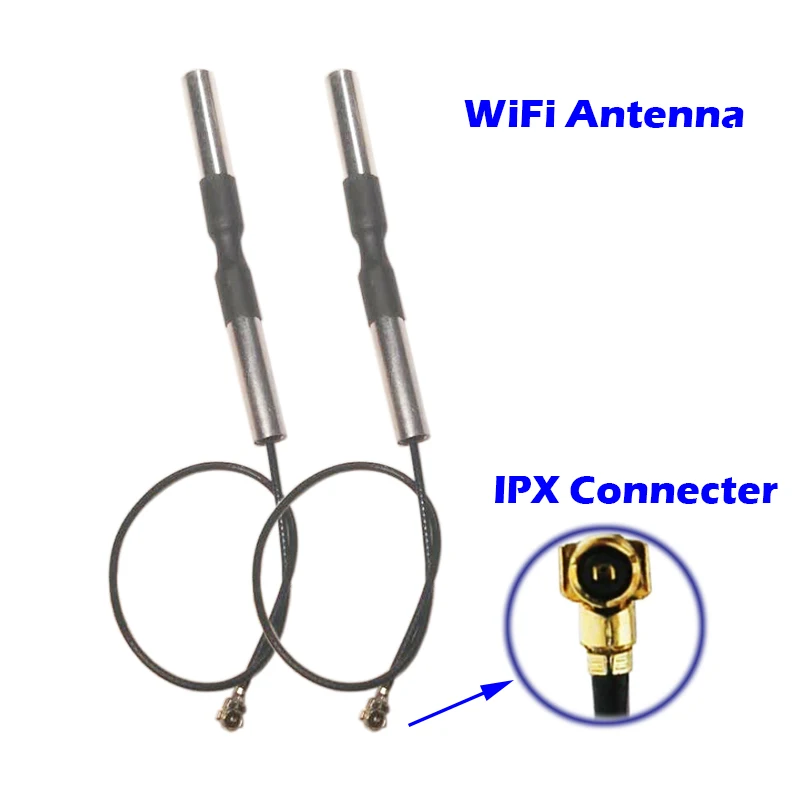 WiFi Antena Dual Band 3dbi IPX Metinātas Connecter Izturīga Misiņa Iekšējo Antenu uz PCI-E, Tīkla Karte, Rūteris, Zigbee Adapteris Hotspot